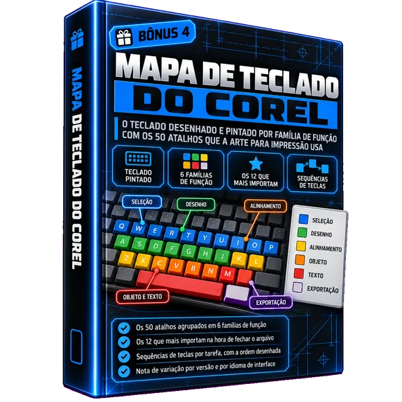 Bônus 4, Mapa de Teclado do Corel