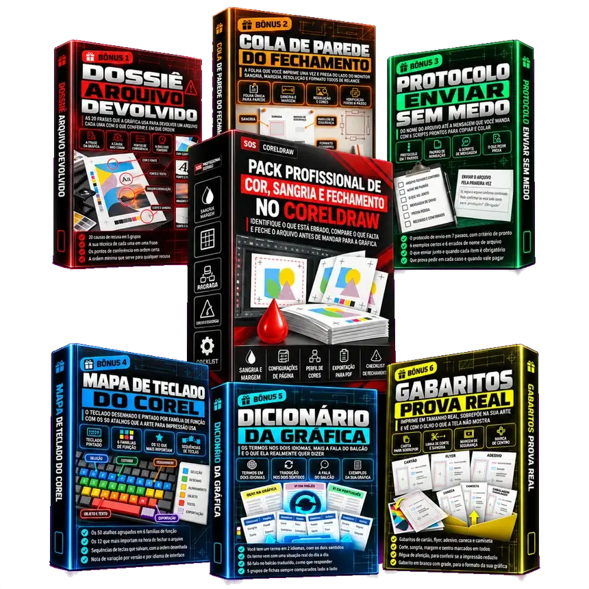 Pack Profissional de CorelDRAW, pacote completo