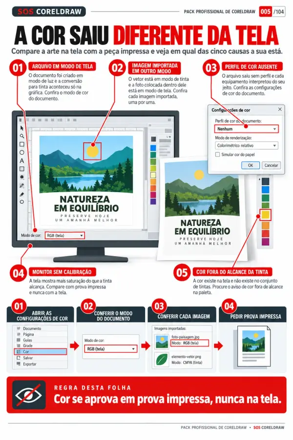 Diagnóstico Minha Cor Saiu Diferente da Tela